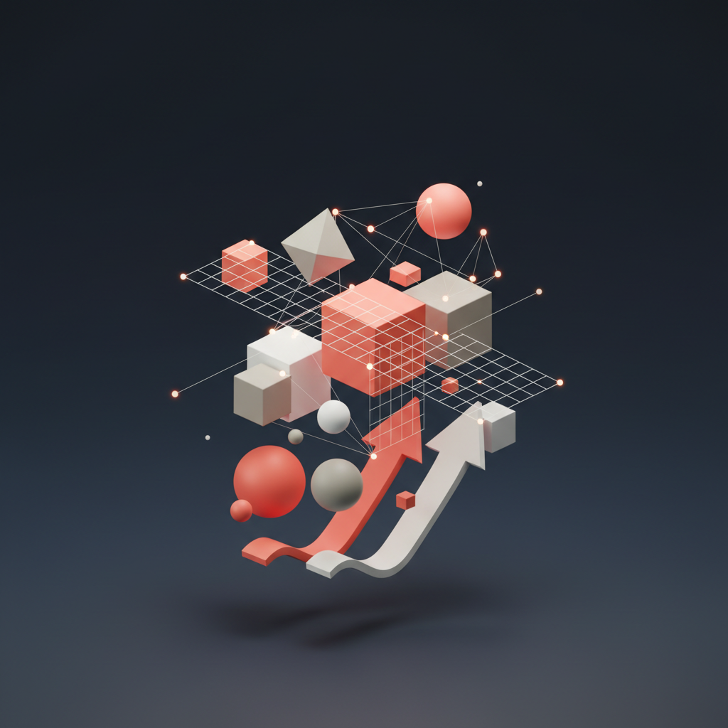 Abstract representation of growth and partnership